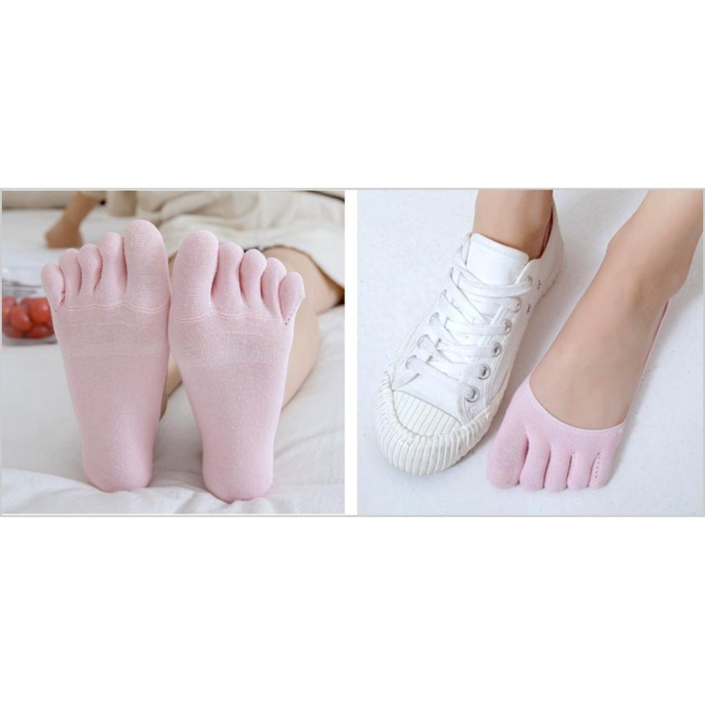 ✦Is anything sells♥ 超淺口一體成型 棉材質立體隱形女 止滑五趾襪-細節圖3