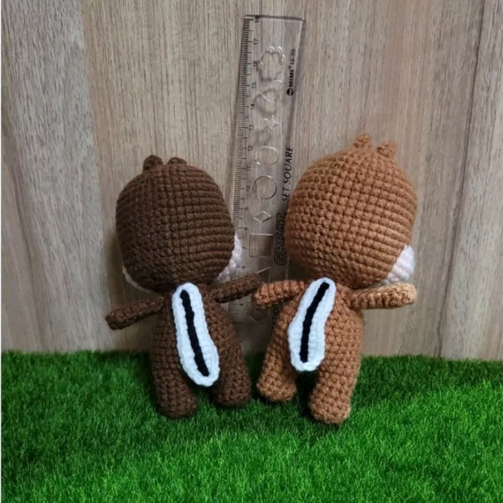 變裝奇奇＆蒂蒂🍬鈎針。針織。毛線娃娃～🍉-細節圖2