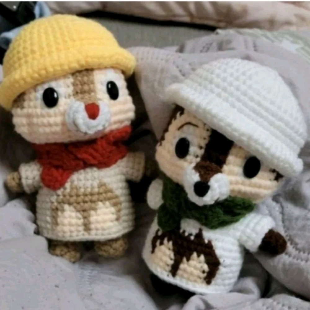 變裝奇奇＆蒂蒂衣服專區🐿鈎針。針織。毛線娃娃～🍉-細節圖5