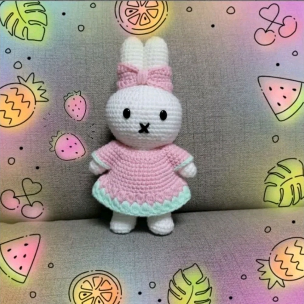 米菲兔娃娃＆衣服專區👚鈎針。針織。毛線娃娃～🍉-細節圖4
