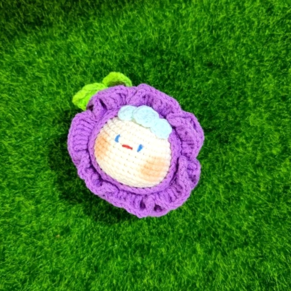 花花糰＆漢堡糰🌸🌸鈎針。針織。毛線娃娃～🍉-細節圖4