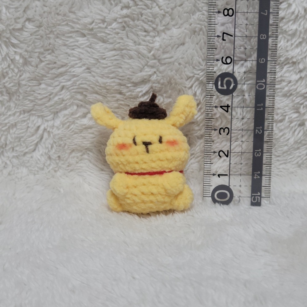 迷你小動物鑰匙圈😺鈎針。針織。毛線娃娃～🍉-規格圖1