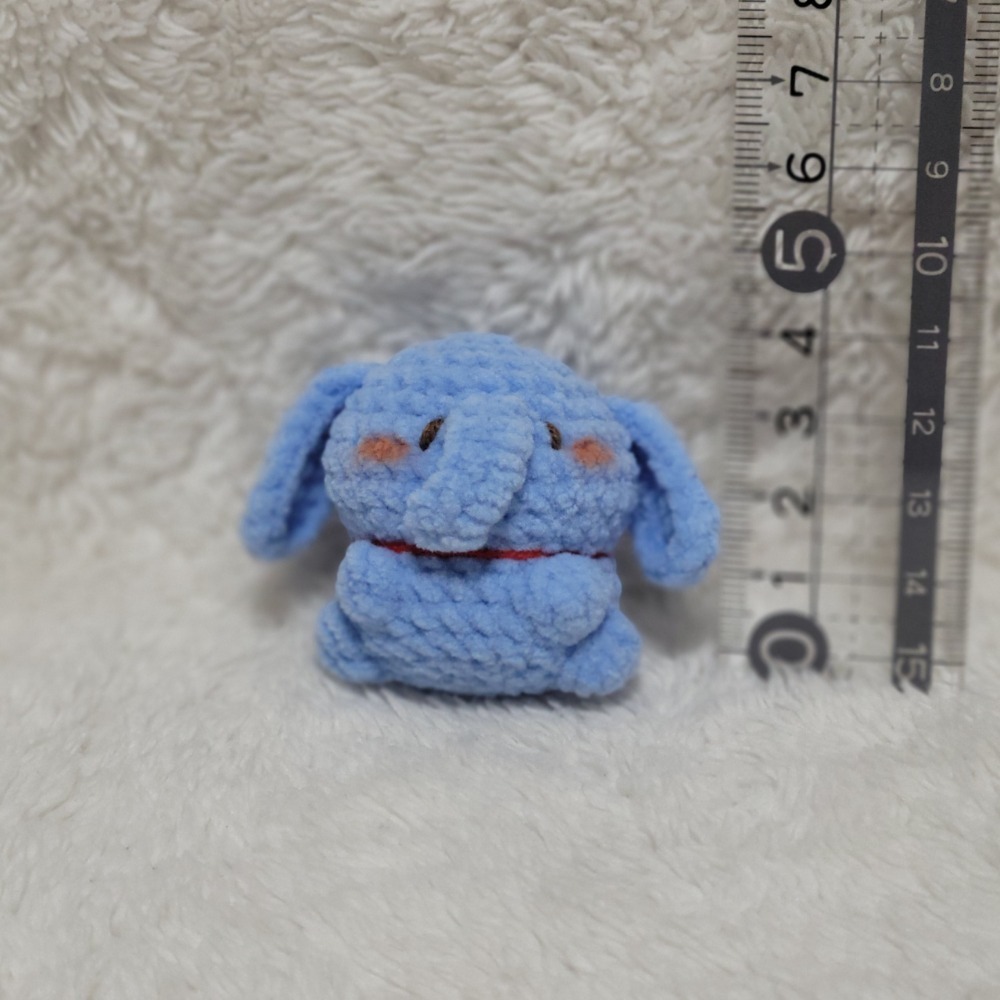 迷你小動物鑰匙圈😺鈎針。針織。毛線娃娃～🍉-規格圖1