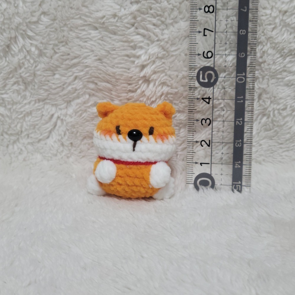 迷你小動物鑰匙圈😺鈎針。針織。毛線娃娃～🍉-規格圖1