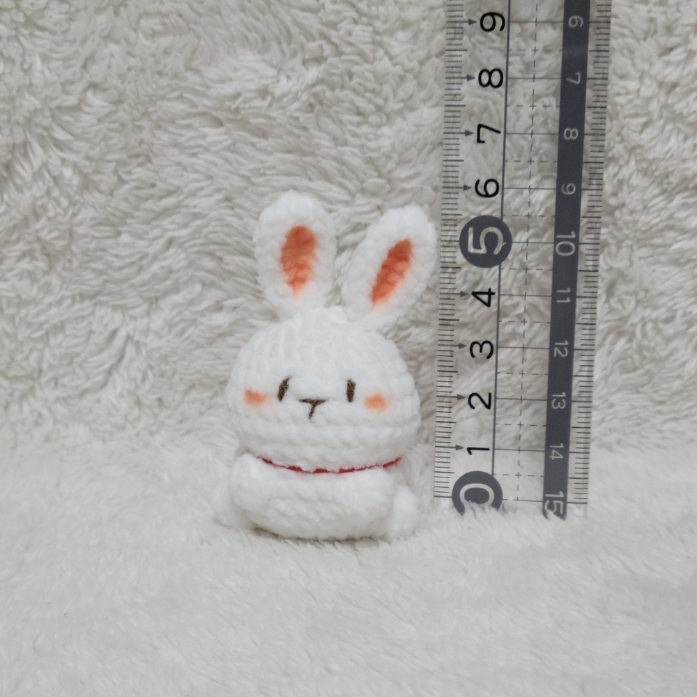 迷你小動物鑰匙圈😺鈎針。針織。毛線娃娃～🍉-規格圖1