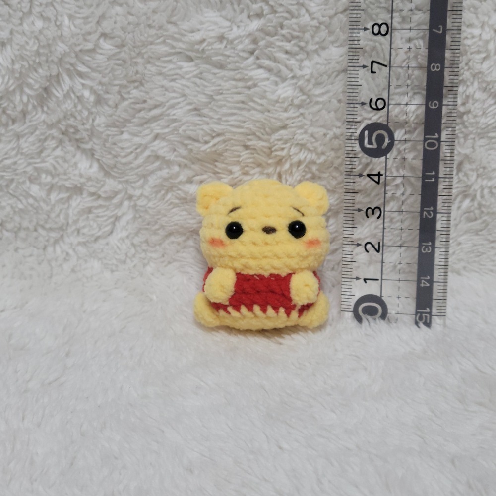 迷你小動物鑰匙圈😺鈎針。針織。毛線娃娃～🍉-規格圖1