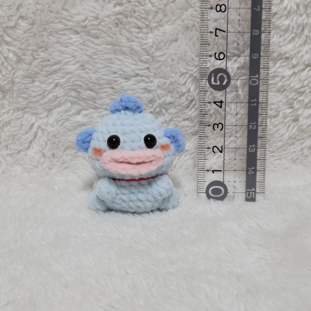 迷你小動物鑰匙圈😺鈎針。針織。毛線娃娃～🍉-規格圖1