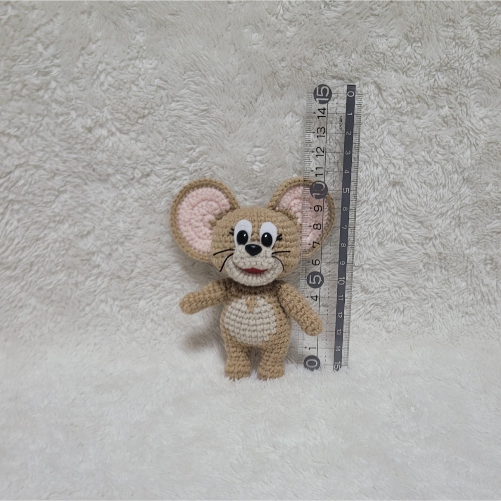 湯姆＆傑利🧀鈎針。針織。毛線娃娃～🍉-規格圖1