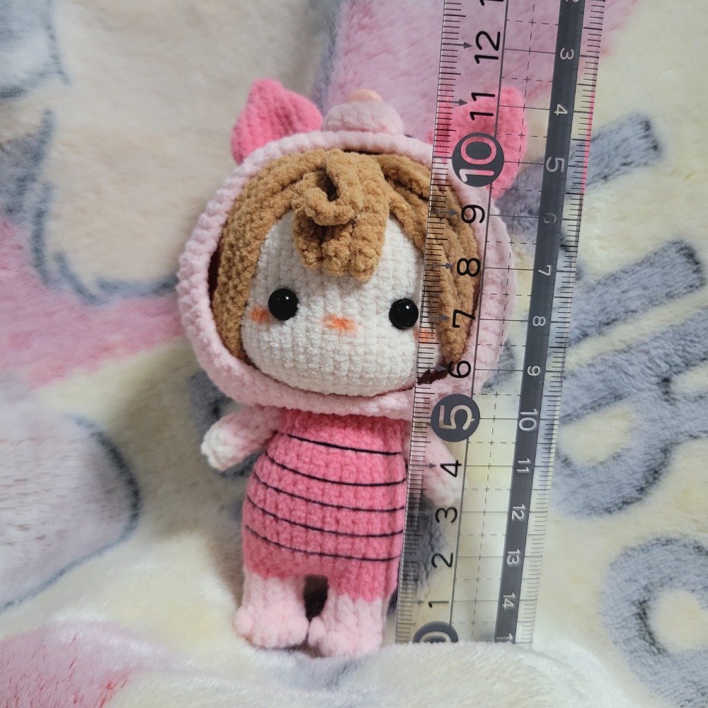 💫來變裝吧～小人偶～附擺檯💫鈎針。針織。毛線娃娃～🍉-細節圖5