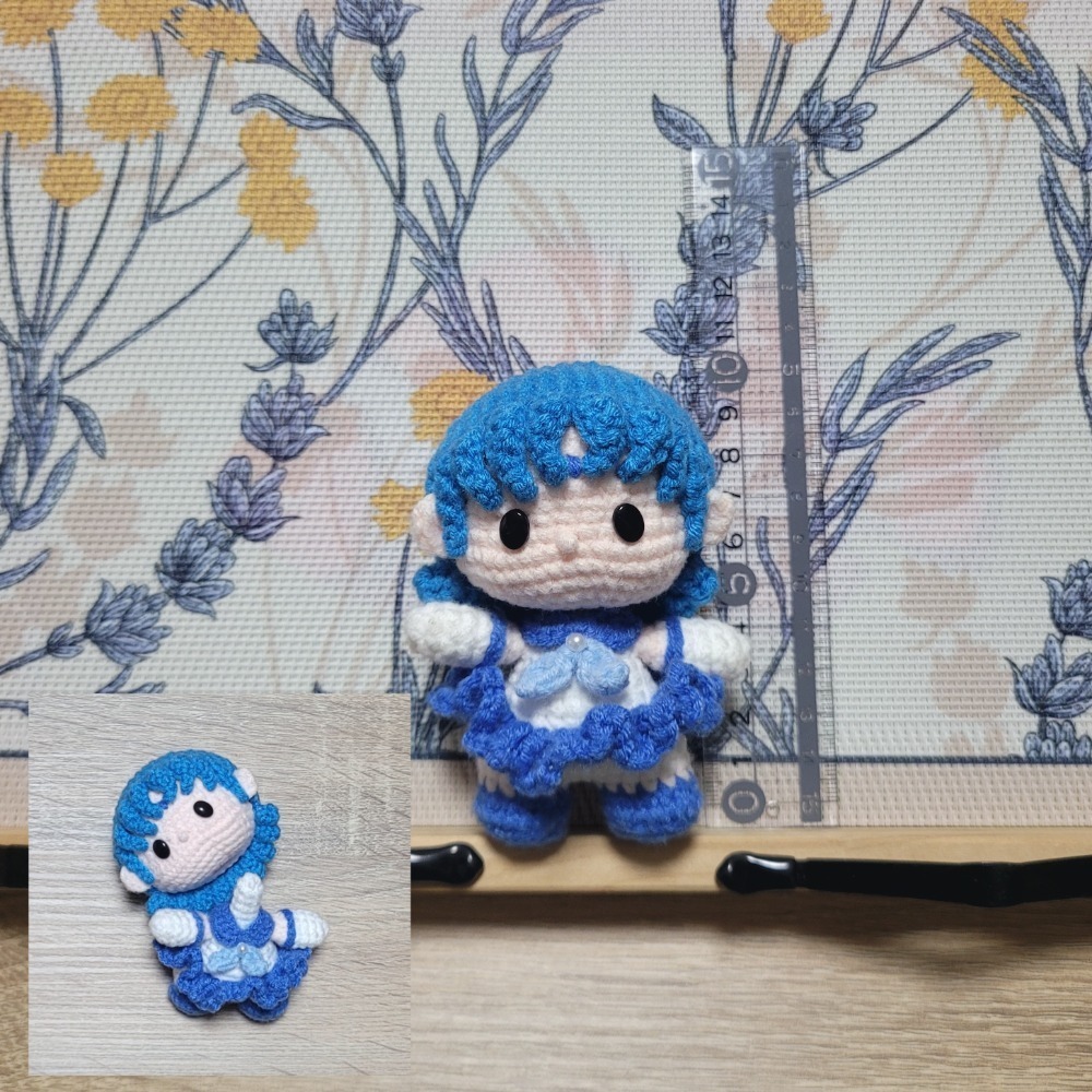 鈎針。針織。毛線娃娃～🍉美～～戰士～～🎀-細節圖4