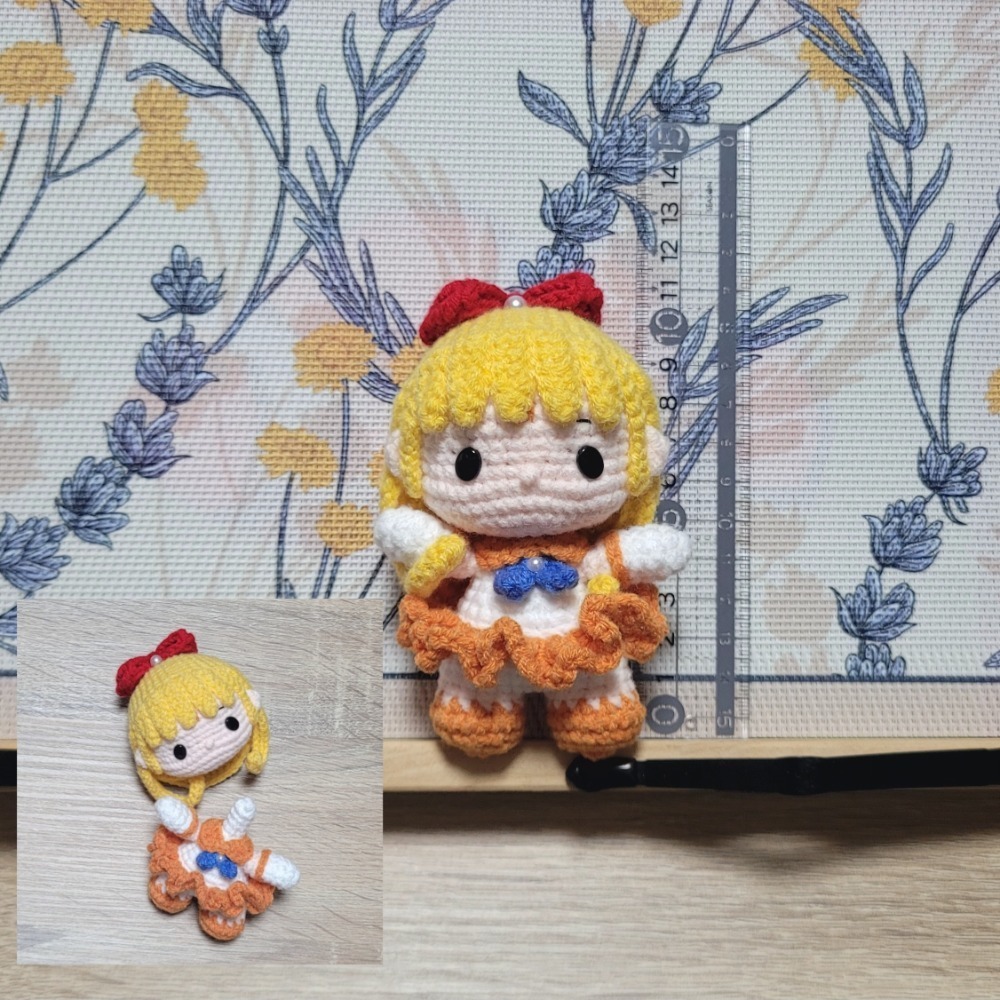 鈎針。針織。毛線娃娃～🍉美～～戰士～～🎀-細節圖6