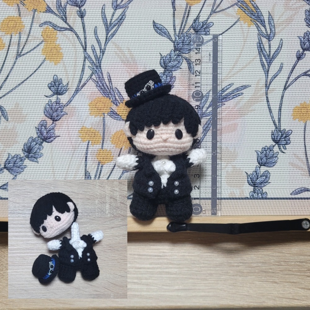 鈎針。針織。毛線娃娃～🍉美～～戰士～～🎀-細節圖7