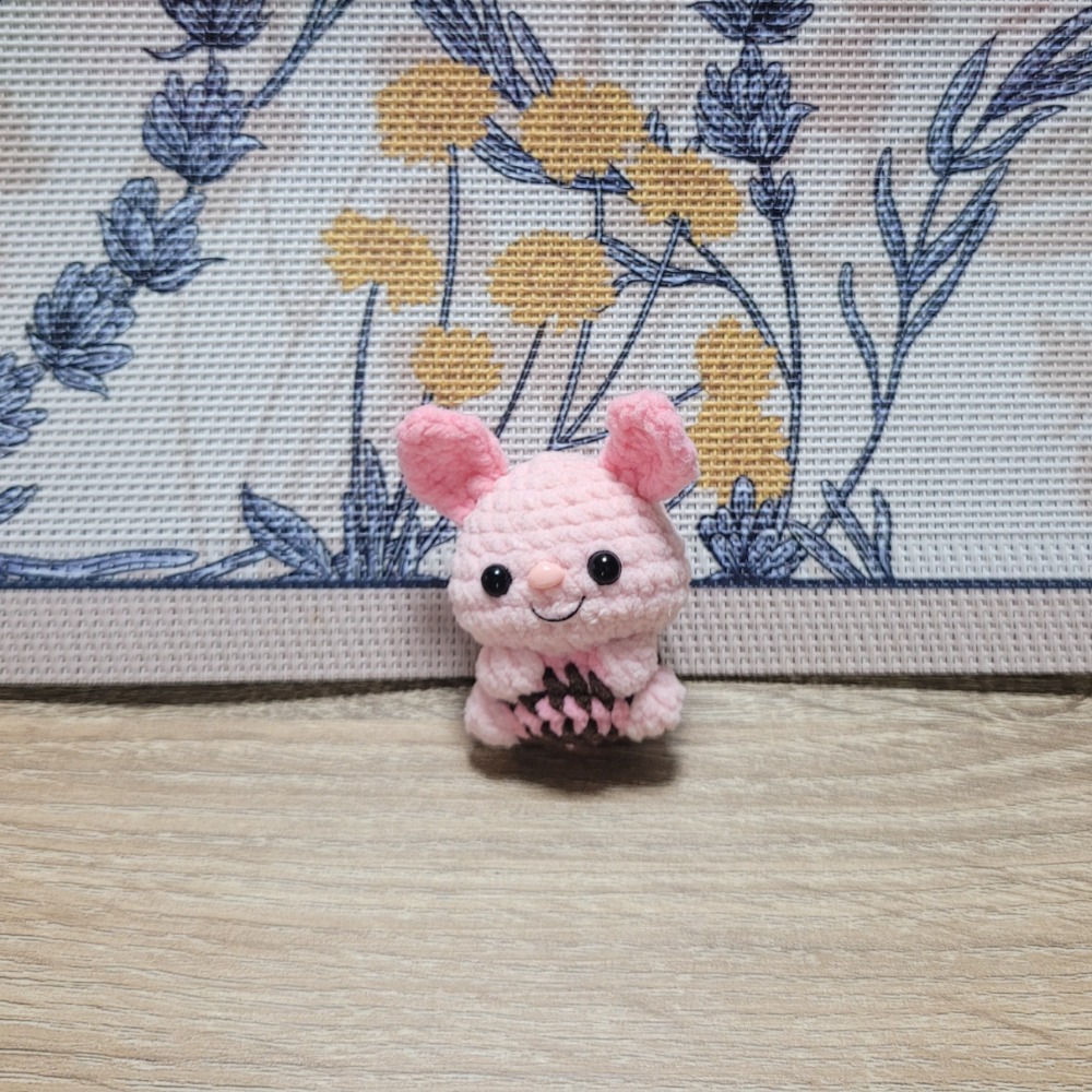 鈎針。針織。毛線娃娃～🍉迷你仔仔鑰匙圈🌈🌈-規格圖5