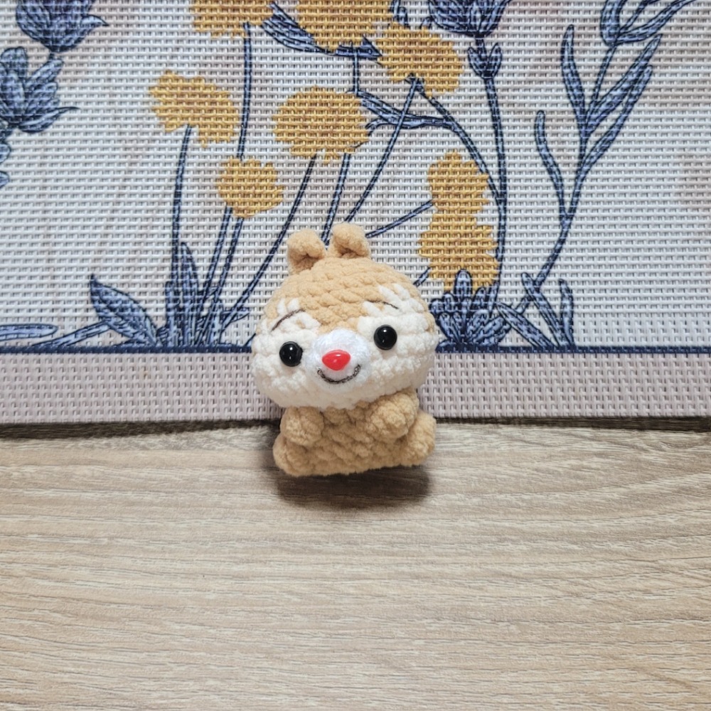 鈎針。針織。毛線娃娃～🍉迷你仔仔鑰匙圈🌈🌈-規格圖5
