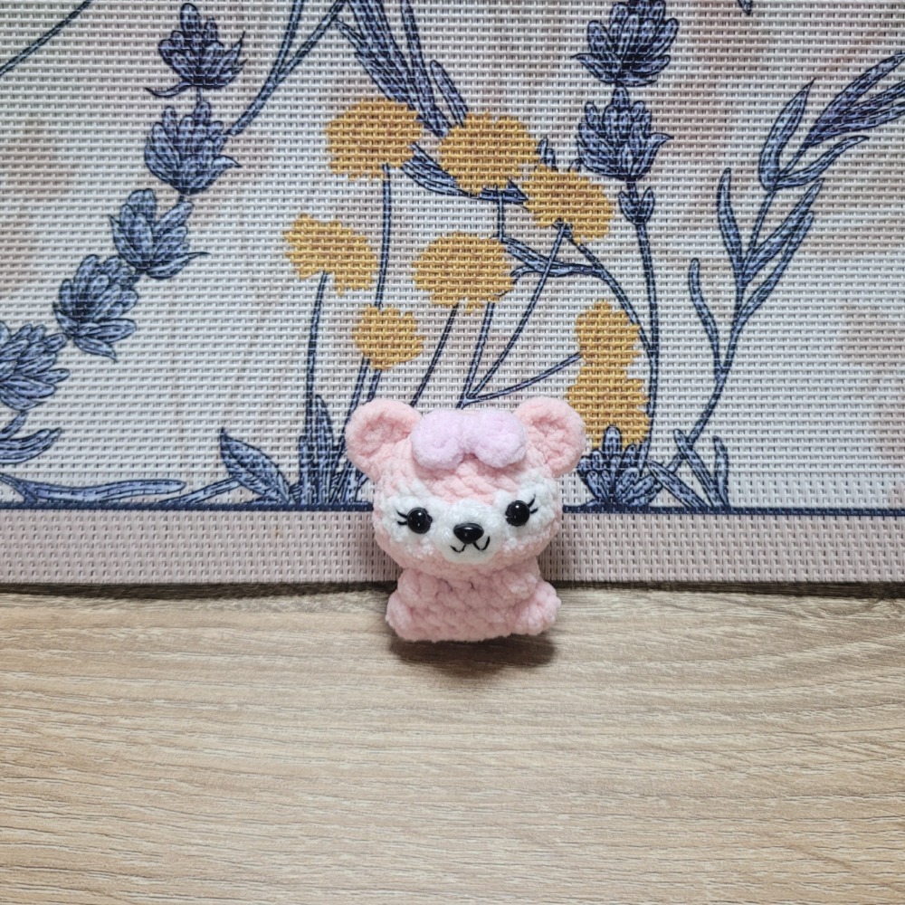 鈎針。針織。毛線娃娃～🍉迷你仔仔鑰匙圈🌈🌈-規格圖5