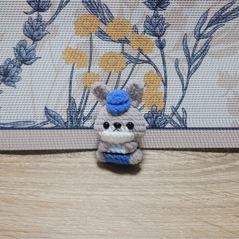 鈎針。針織。毛線娃娃～🍉迷你仔仔鑰匙圈🌈🌈-規格圖5