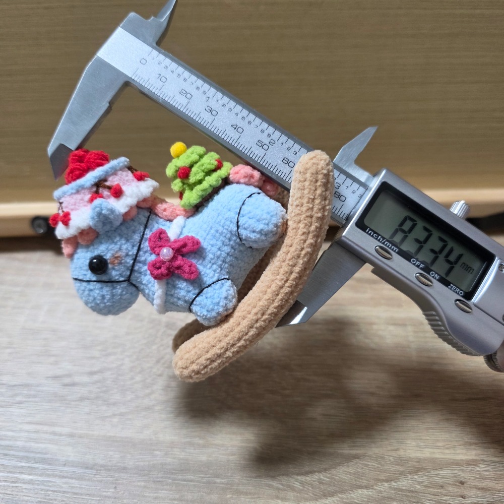 🎡歡樂搖搖馬🎡鈎針。針織。毛線娃娃～🍉-規格圖1