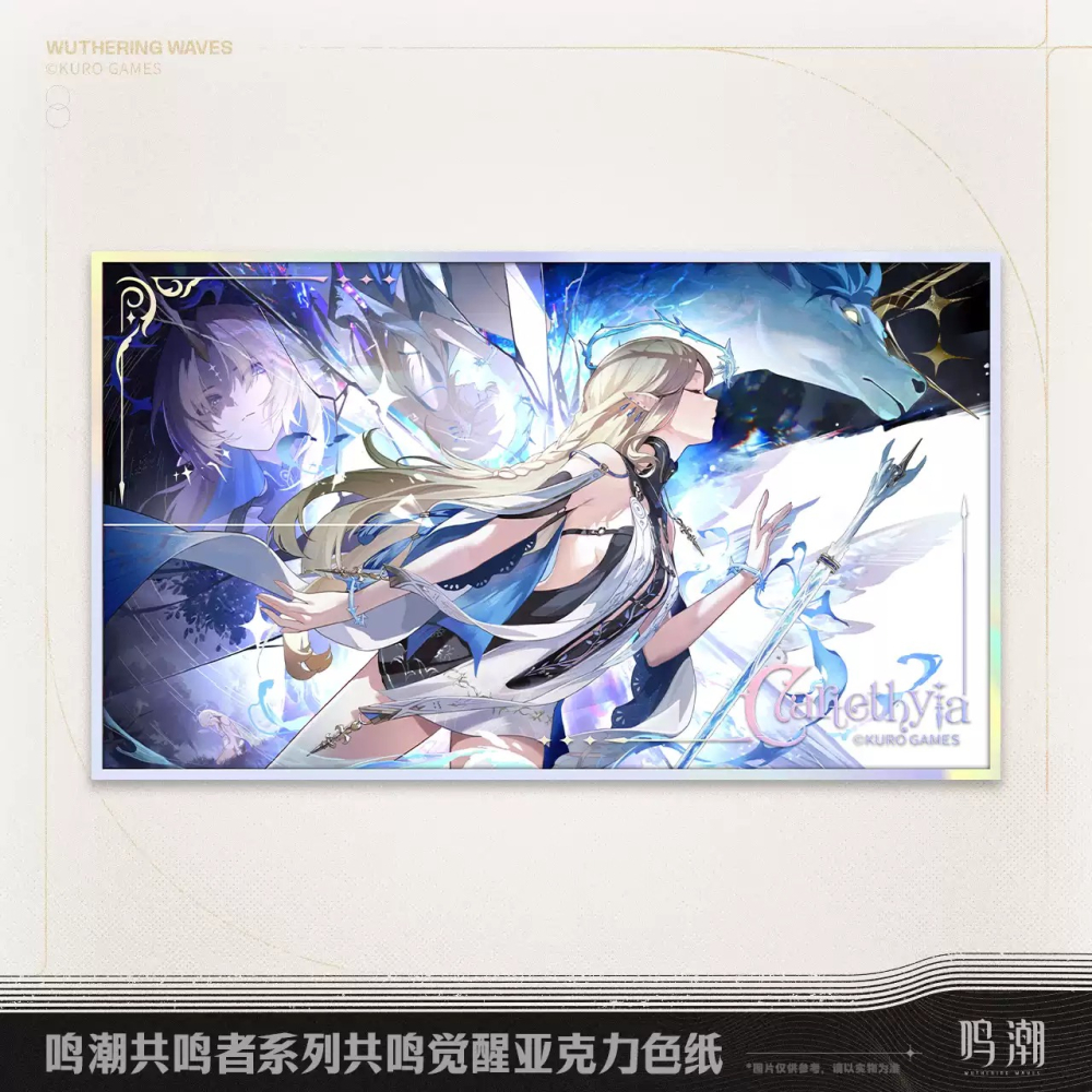 【26年1月預購】鳴潮 共鳴者主題 弗洛洛 卡提希婭 露帕 共鳴覺醒壓克力色紙 官方周邊 週邊 庫洛-細節圖3