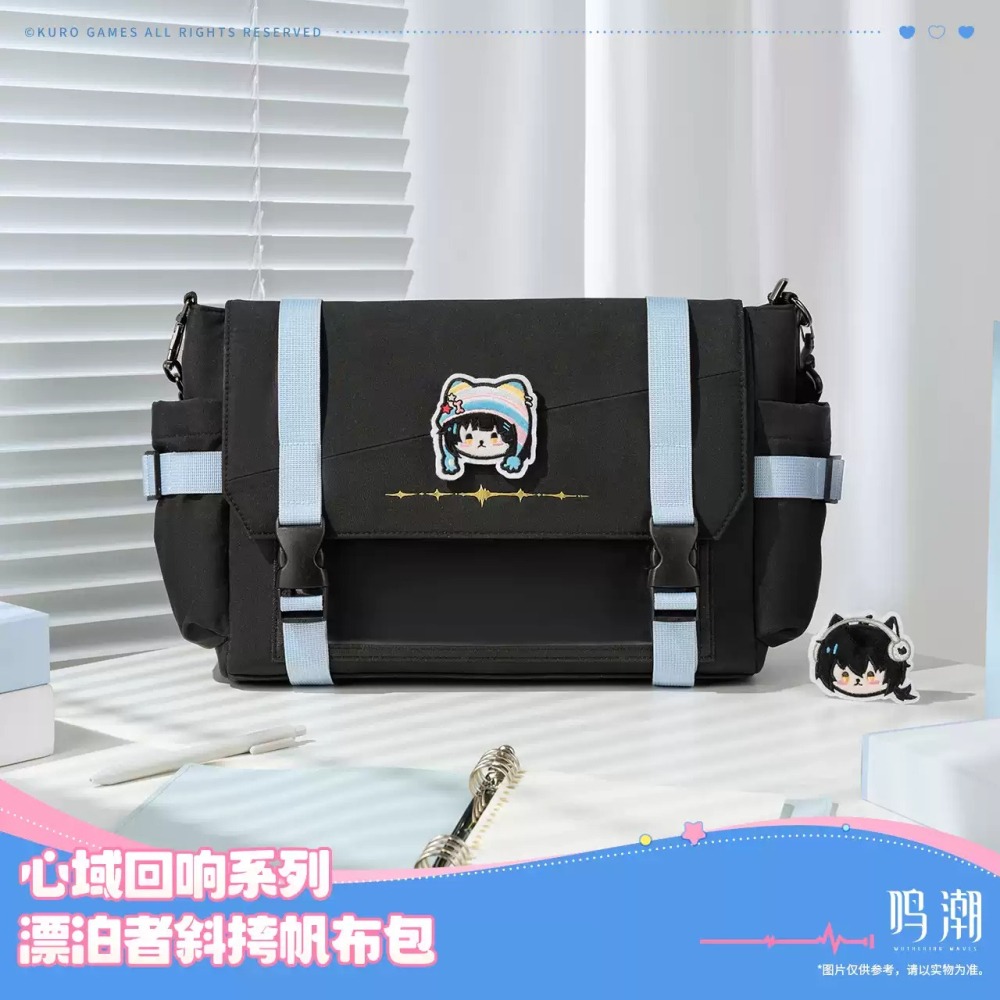 【26年2月預購】鳴潮 心域回響系列 漂泊者 斜挎帆布包 肩背包 痛包 娃包 官方周邊 週邊 庫洛-細節圖3