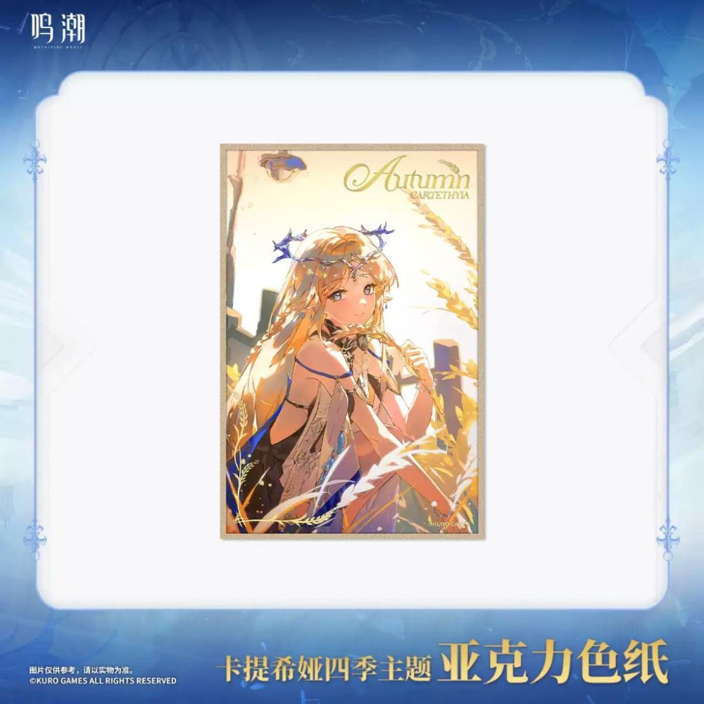 【賣到官方斷貨!!】鳴潮 卡提希婭 四季色紙 壓克力色紙 官方周邊 週邊 庫洛 代購-細節圖4