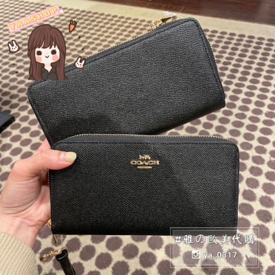 現貨歐美代購 COACH荔枝皮女用長夾 正品保證 YAASHOP