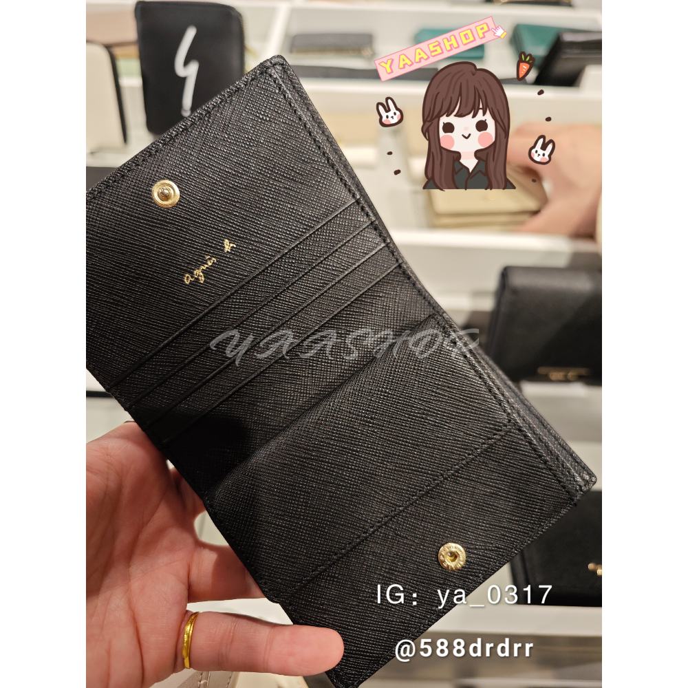 現貨🐯日本代購 agnès b 女用對折短夾-細節圖2