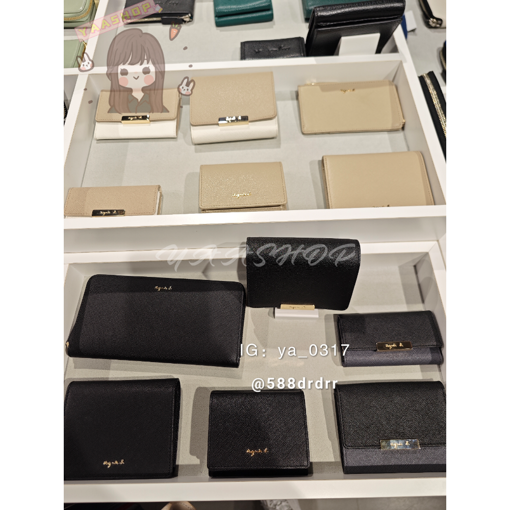 現貨🐯日本代購 agnès b 女用對折短夾-細節圖4