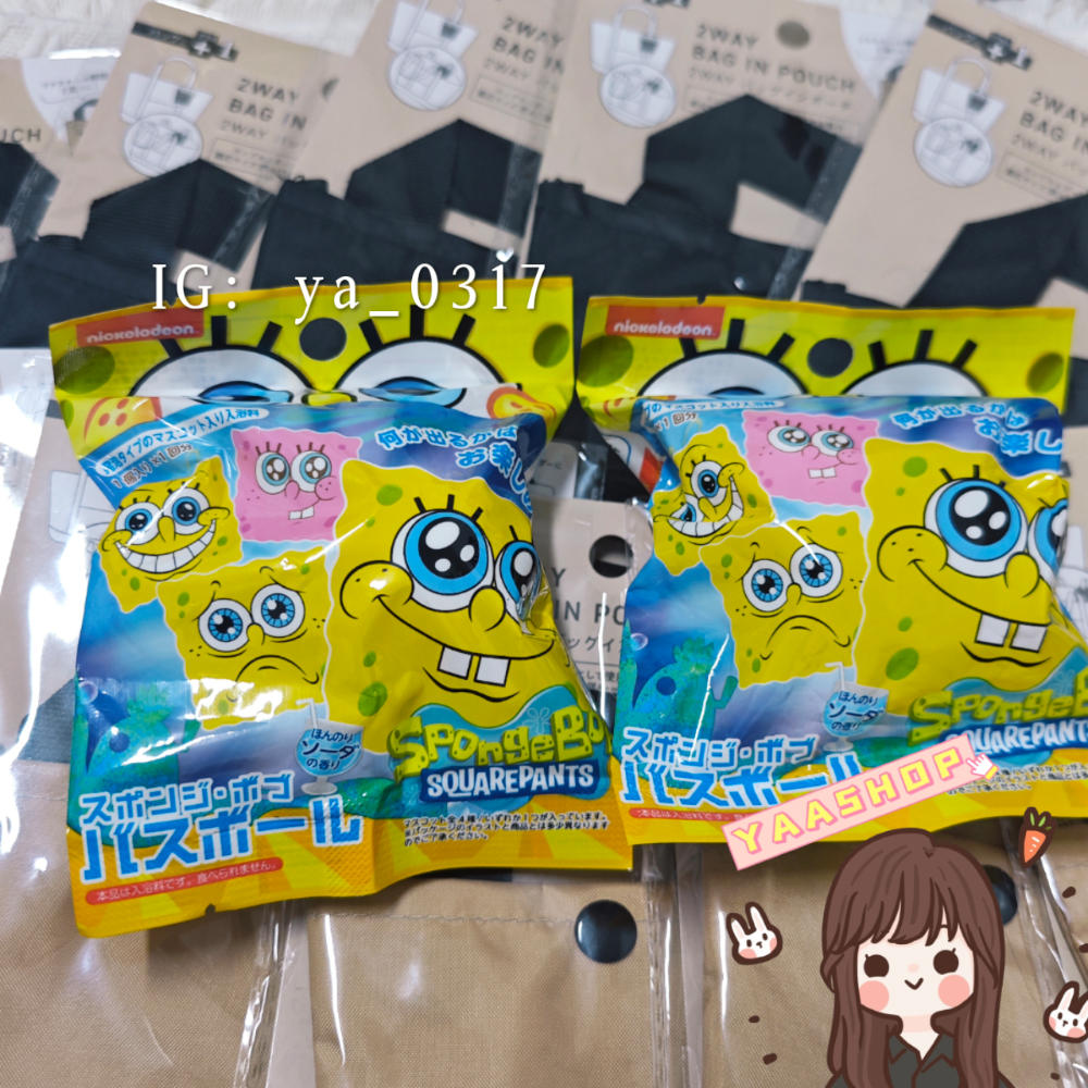 現貨🐯日本代購  三麗鷗 皮克斯 海綿寶寶 彩虹熊 三眼怪 唐老鴨 牡蠣卡通洗澡球 正品保證-細節圖3