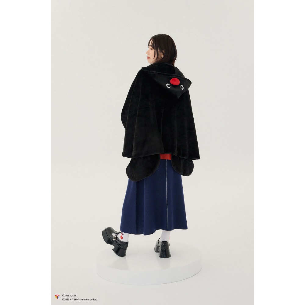 現貨🐯全新轉售 pingu披風  聯名款-細節圖2