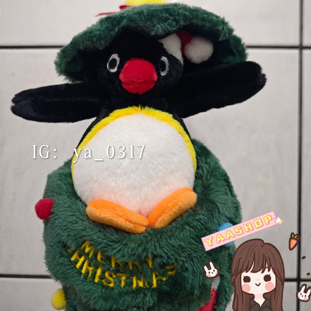 現貨🐯官方正品 企鵝家族 PINGU 2025年底新品聖誕樹收納裝飾+PINGU娃娃 正品保證-細節圖8