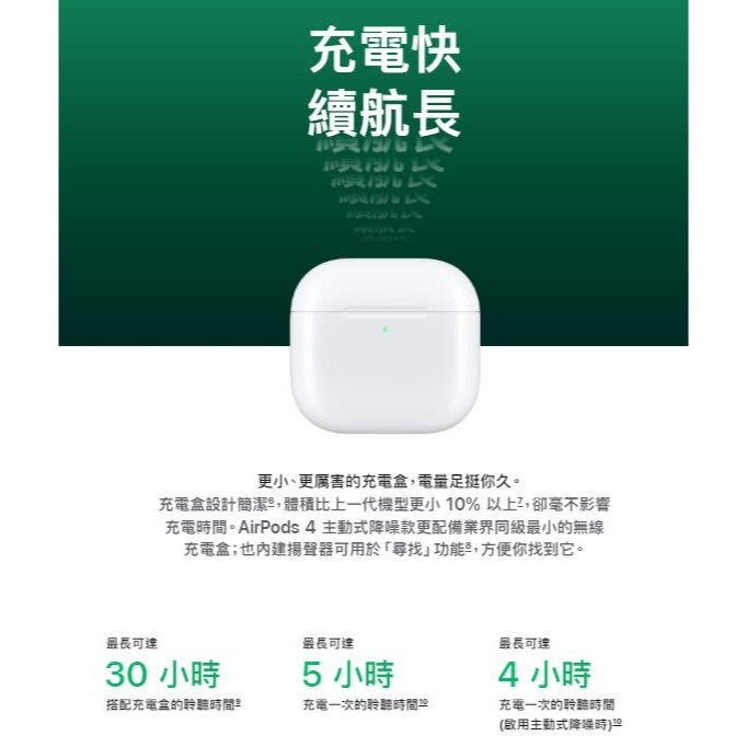 現貨🐯全新 Apple藍牙耳機AirPods 4 (降噪款)-細節圖3