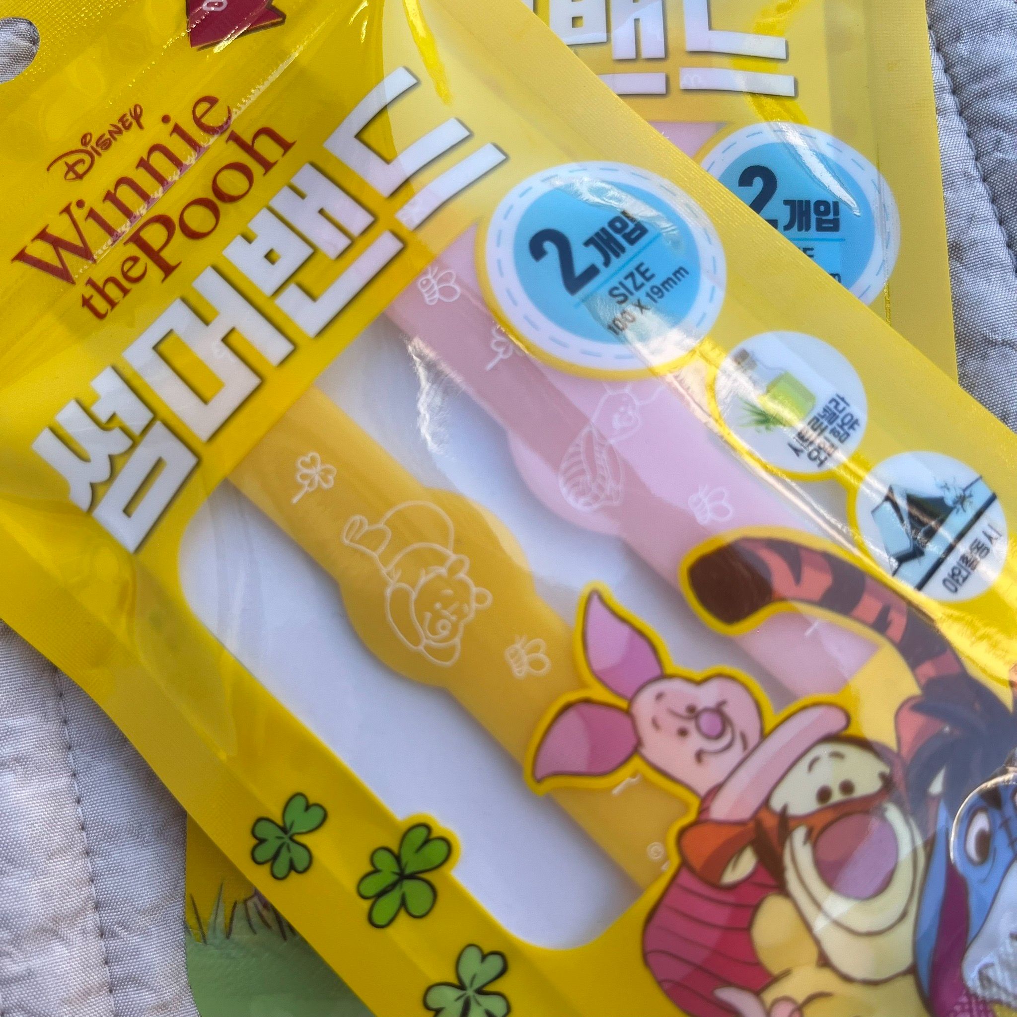 韓國帶回//小熊維尼防蚊系列貼紙、手環-細節圖3