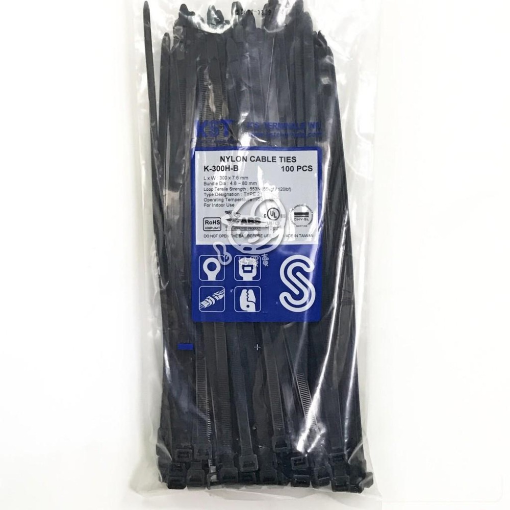 【好買賣】7.6mm尼龍紮線帶/尼龍束帶/束線帶/束帶尼龍66/健和興/KST-細節圖3