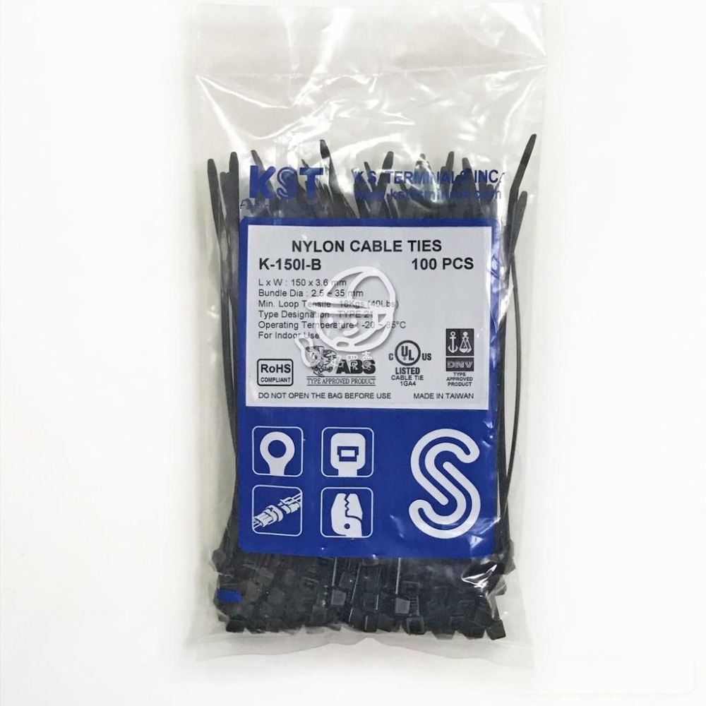 【好買賣】4.8mm尼龍紮線帶/尼龍束帶/束線帶/束帶尼龍66/健和興/KST-細節圖3