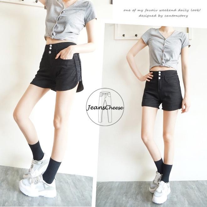 2色4碼/高腰排釦收腹提臀顯瘦.真理褲..A字短褲.休閒短褲.熱褲.辣妹必備.性感.高腰短褲.短褲女#.F6.5566-細節圖2