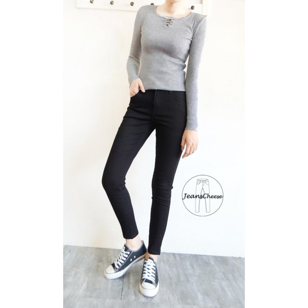 超顯瘦厚款挺版斜紋彈力素色黑褲.黑色長褲.工作褲.女生長褲.緊身褲.內搭褲女.打底褲.上班族女生衣著.F9.5795-細節圖2