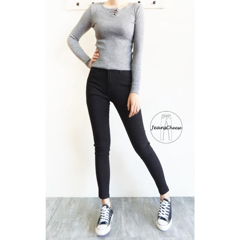 超顯瘦厚款挺版斜紋彈力素色黑褲.黑色長褲.工作褲.女生長褲.緊身褲.內搭褲女.打底褲.上班族女生衣著.F9.5795-細節圖4