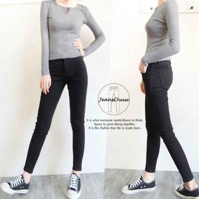 超顯瘦厚款挺版斜紋彈力素色黑褲.黑色長褲.工作褲.女生長褲.緊身褲.內搭褲女.打底褲.上班族女生衣著.F9.5795-細節圖6