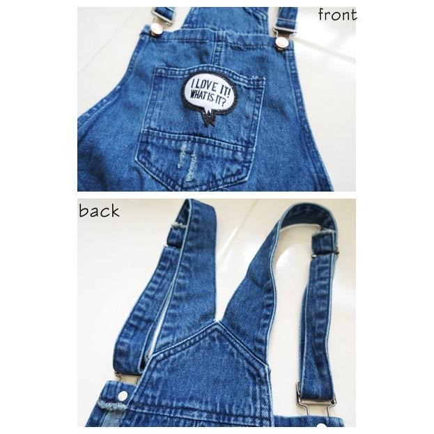 S~XL👏👏👏韓版大口袋美背膝破洞挺版吊帶長褲 .N9.301-細節圖8