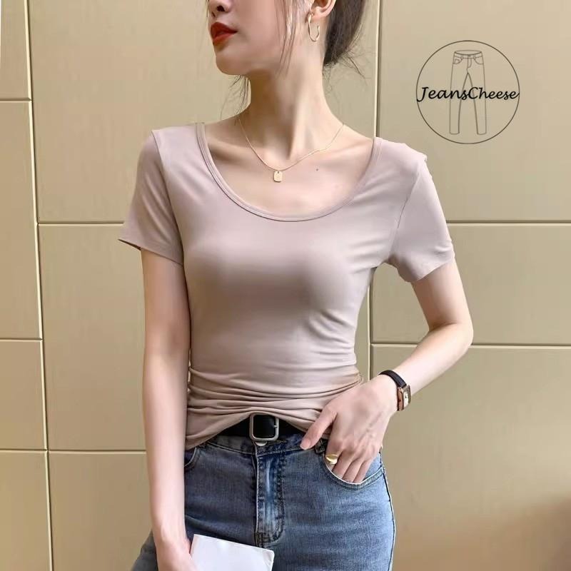 6色任選.親膚質感透氣超彈力.莫代爾上衣.短袖上衣.莫代爾短T.多巴胺素T.T恤.莫代爾棉.短T.短袖棉T.大學T.上衣-細節圖4