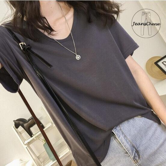 6色任選.親膚質感透氣超彈力.莫代爾上衣.短袖上衣.莫代爾短T.多巴胺素T.T恤.莫代爾棉.短T.短袖棉T.大學T.上衣-細節圖6