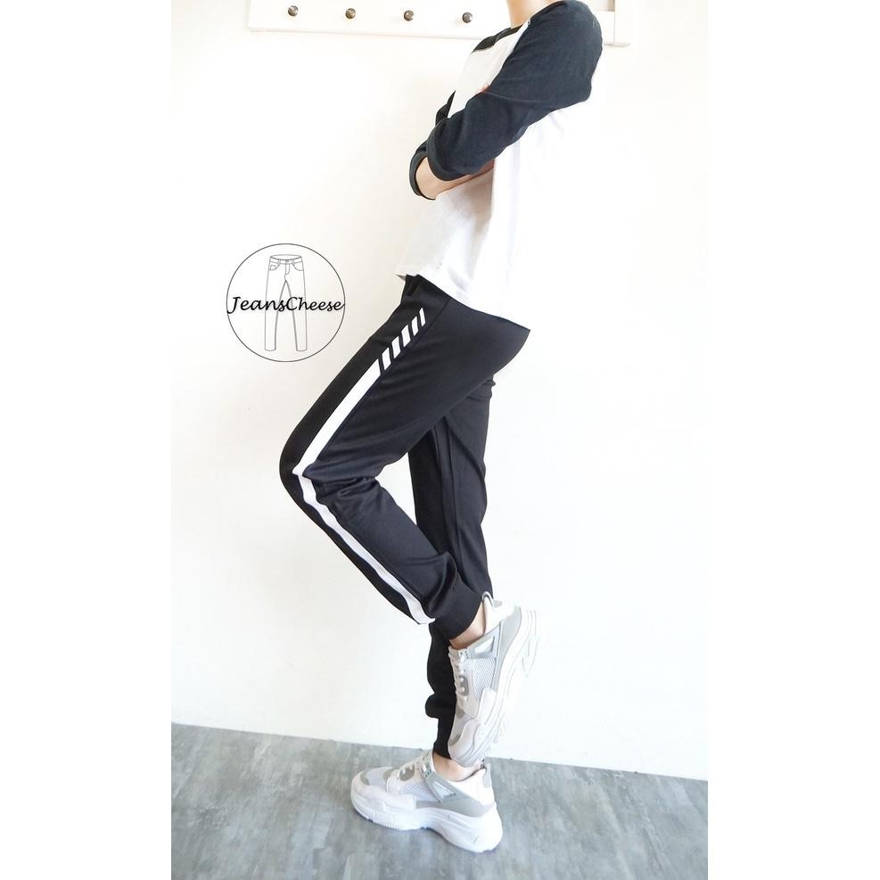 顯瘦修身側線束口褲.縮口褲.口袋.鬆緊帶拉繩.休閒褲.運動褲.休閒長褲.女生長褲.慢跑褲W4.7748-細節圖4