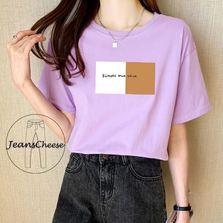 韓系顯瘦 簡約 百搭 T恤女 多巴胺 穿搭 短袖T恤 女生 大學T 寬鬆 T恤 ins 學院風 圓領 短袖 女生衣著-細節圖2