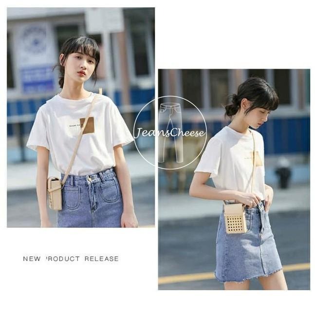 韓系顯瘦 簡約 百搭 T恤女 多巴胺 穿搭 短袖T恤 女生 大學T 寬鬆 T恤 ins 學院風 圓領 短袖 女生衣著-細節圖3