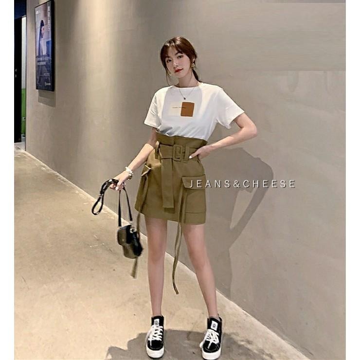 韓系顯瘦 簡約 百搭 T恤女 多巴胺 穿搭 短袖T恤 女生 大學T 寬鬆 T恤 ins 學院風 圓領 短袖 女生衣著-細節圖7