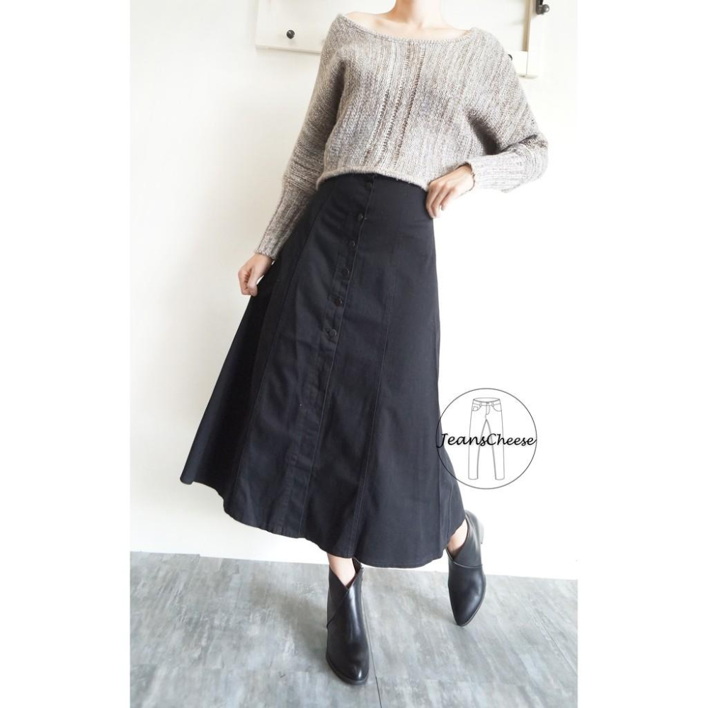 日系簡約✨氣質百搭✨包色款顯瘦A字長裙 A字裙 立體剪裁 大裙襬 圓裙 傘裙#.O5.5358-細節圖5