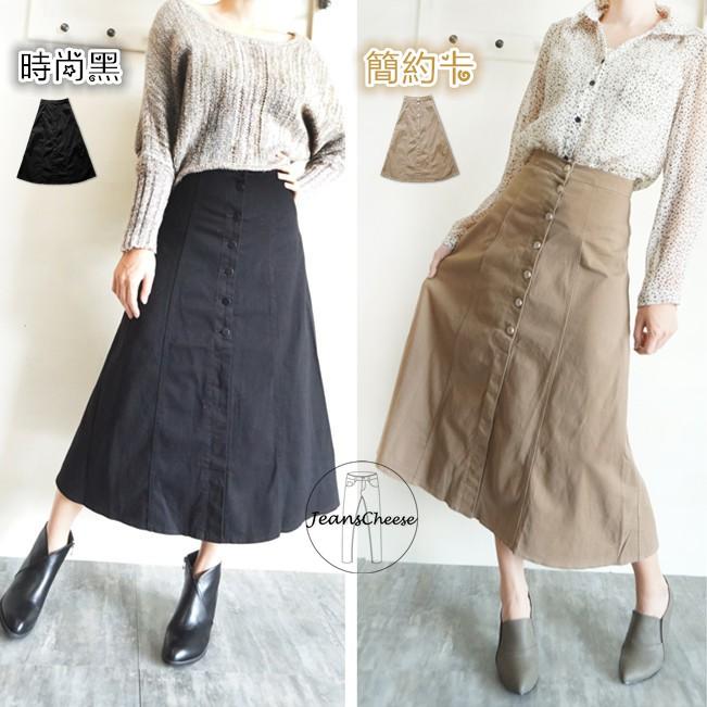 日系簡約✨氣質百搭✨包色款顯瘦A字長裙 A字裙 立體剪裁 大裙襬 圓裙 傘裙#.O5.5358-細節圖6