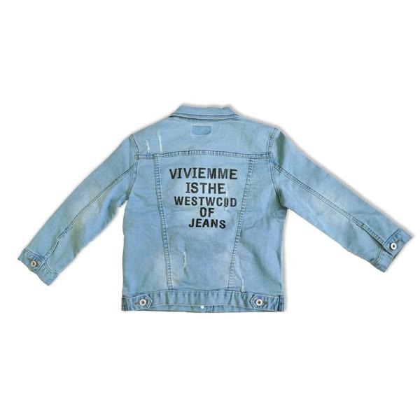 M~L英式丹寧牛仔七分外套，春夏秋必備百搭單品，前口袋後印個性英字!NO.879-128-細節圖2