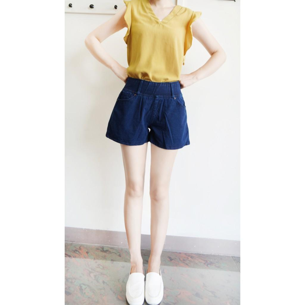 S~XL超涼感 高腰收腹褲 不嘞腰 薄鬆緊帶 A字短褲#.Z9.809-細節圖5