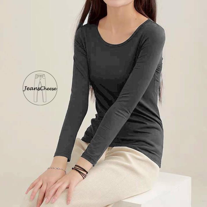 親膚保暖 發熱衣 保暖衣 刷毛上衣 圓領內搭衣 保暖上衣 內搭外穿 素T 長袖素T 打底上衣 石墨烯 衛生衣 刷毛衣-細節圖3